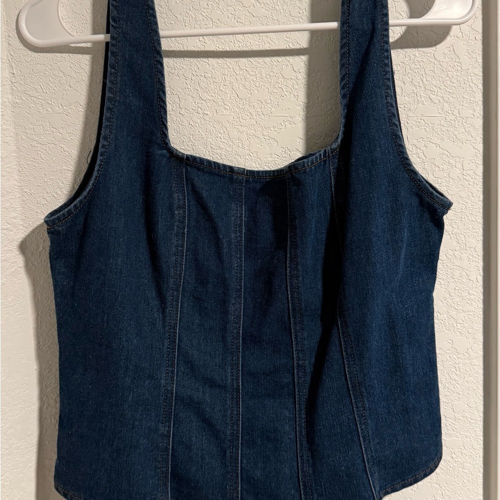 Rachel Zoe Indigo Denim Top